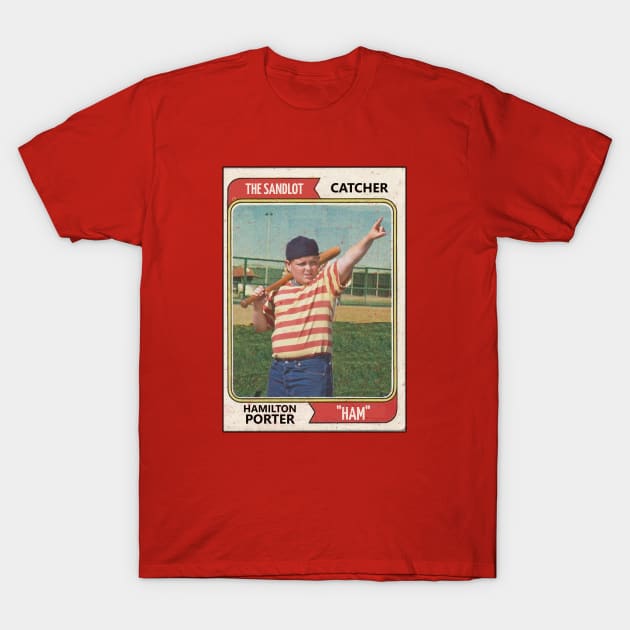 The Sandlot Ham Porter Baseball Card T-Shirt by Bigfinz